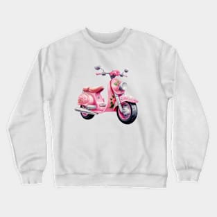 Pink Motorbike Crewneck Sweatshirt